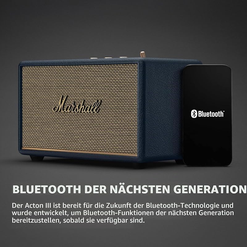 Acton III Bluetooth-Stereo-Lautsprecher, kabellos, Blau — Foto 4 von 8