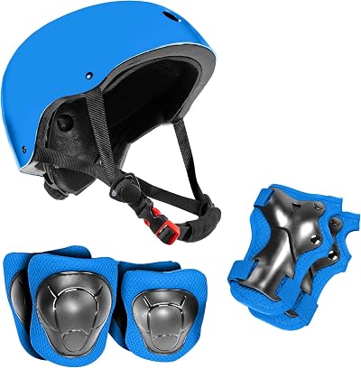 Niftii Kids Helmet and Pads Set Adjustable Multi-Sport Blue