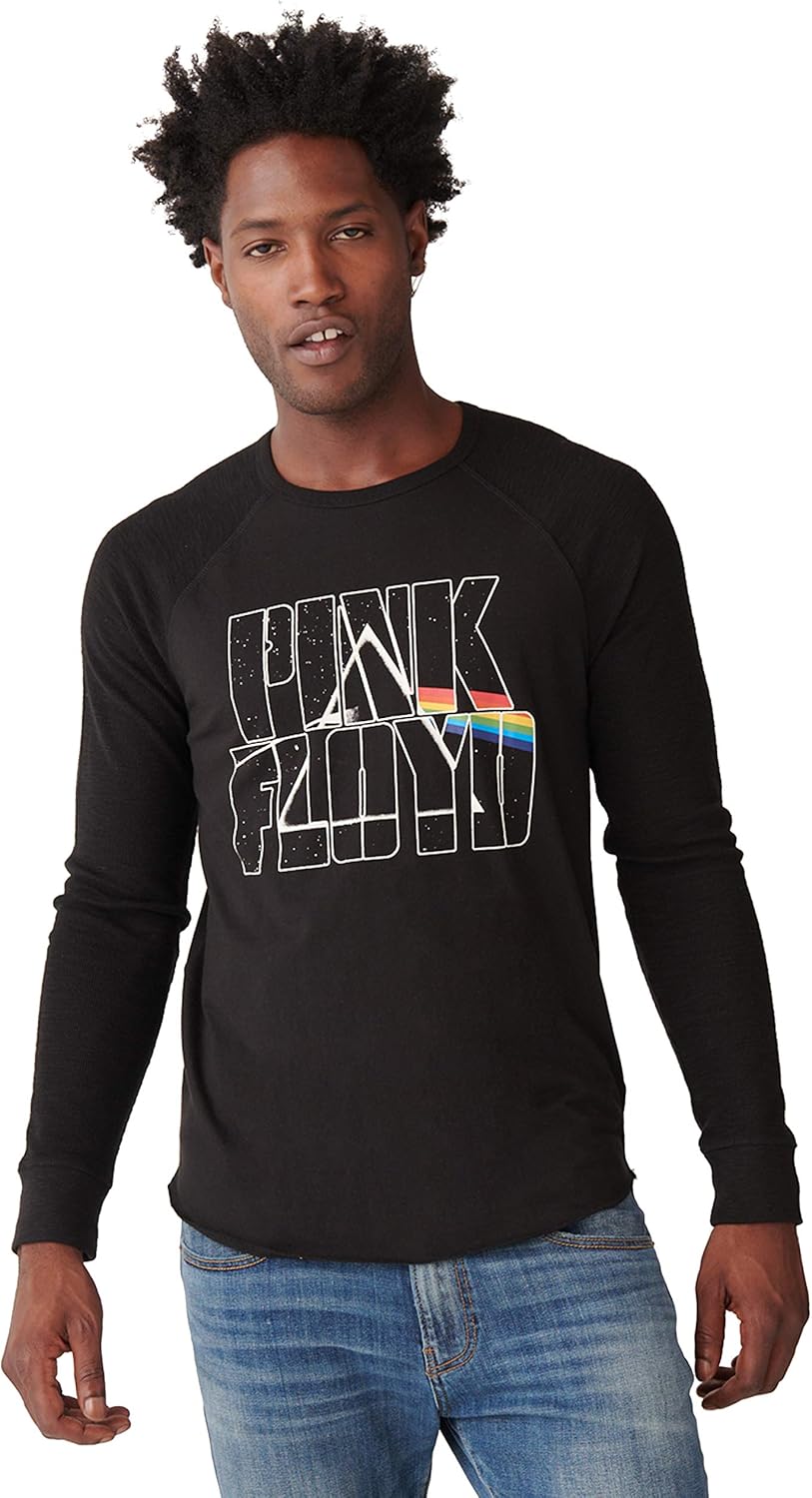 Lucky Brand Men's Long Sleeve Crew Neck Pink Floyd Thermal at  Men’s Clothing store