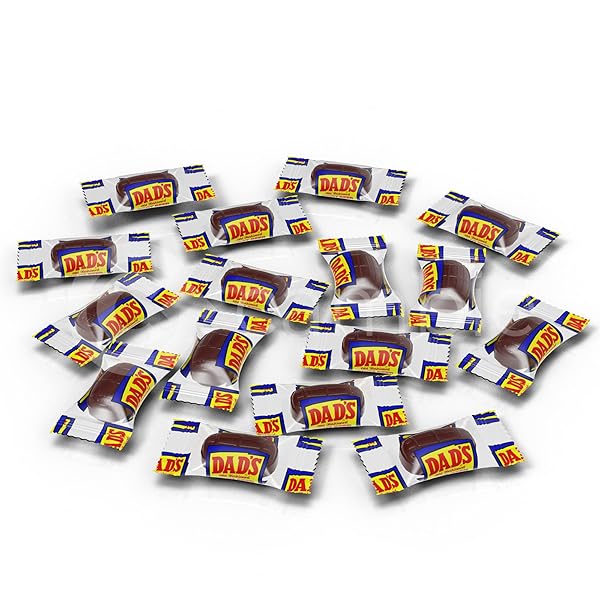 CAMBIE – DAD’S ROOT BEER BARRELS HARD CANDY, INDIVIDUALLY WRAPPED SWEET & CREAMY NOSTALGIC ROOT BEER CANDY, PERFECT FOR PARTIES & EVENTS, PACKAGED IN A RESEALABLE POUCH – 1 LB
