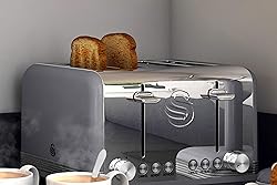 Swan Retro 4 Slice Toaster, Gray