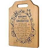 Valentines Birthday Gifts for Daughter from Mom Dad Unique, Graduation Gifts for Daughter, Gifts for Daughter In Law Daughter In-Law Bonus Daughter Adult On Mothers Day, Daughter Cutting Board Gift