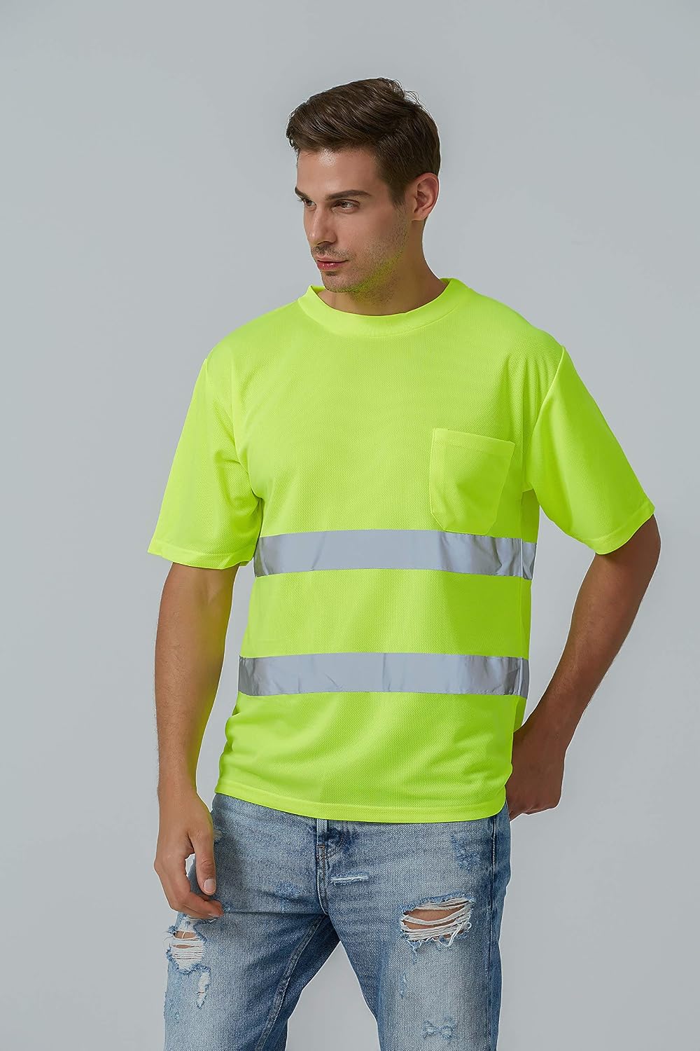 Large Lime High Visibility ANSI Class 2 