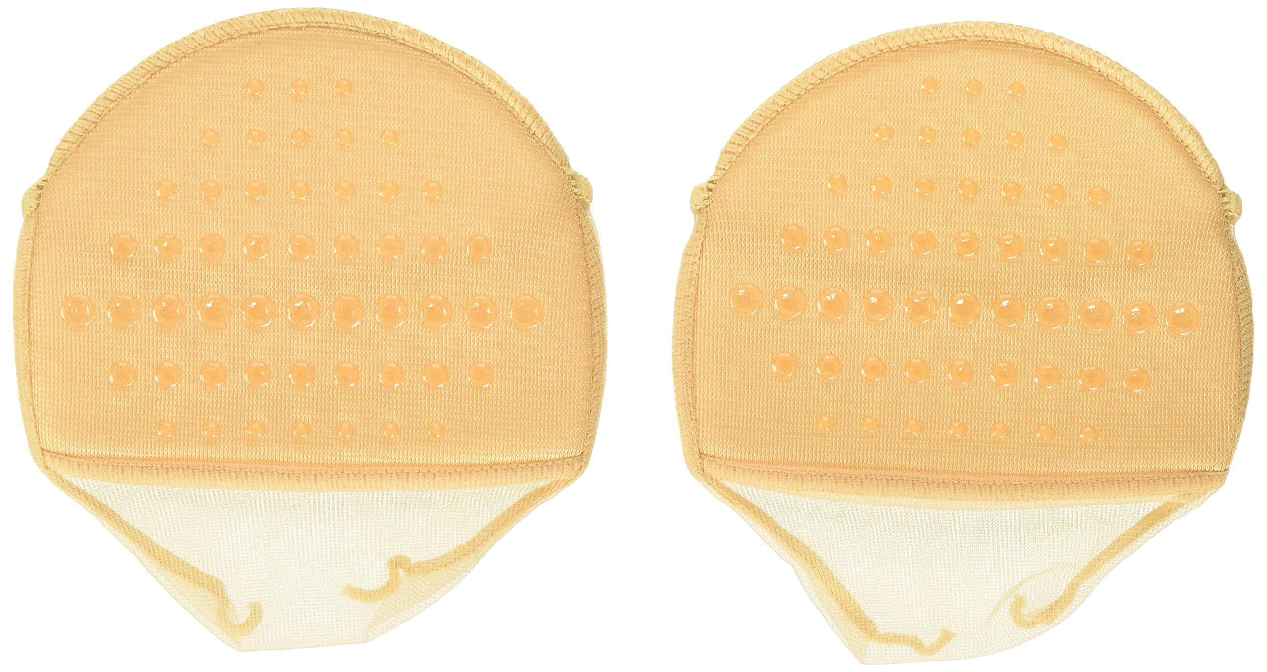 HUE Women’s Sheer Toe Cover Liner, 3 Pair Pack, Pale Beige