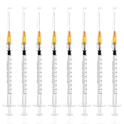 1cc/ml Luer Lock Syringe with 25G 1in Needle