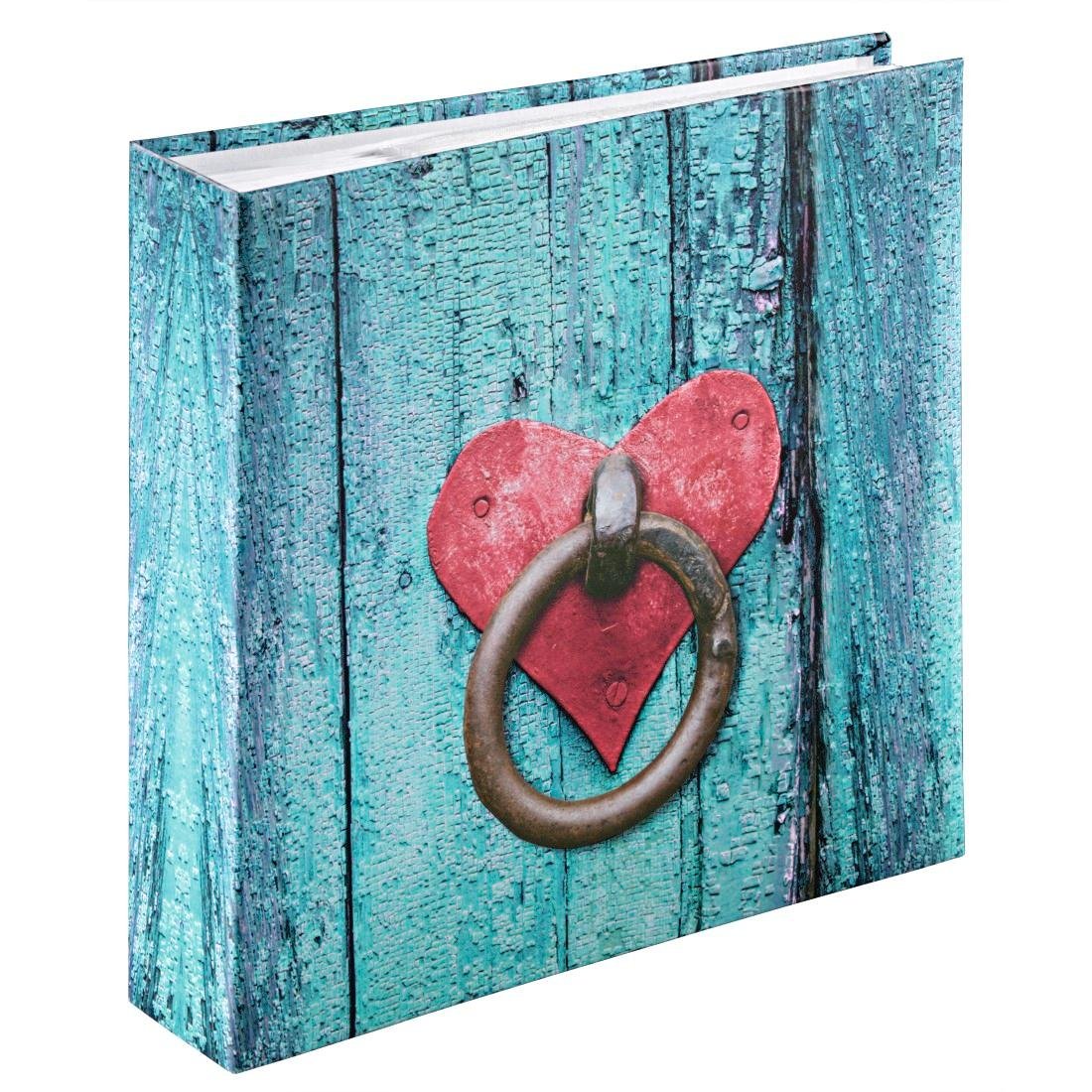 Hama "Rustico" Photo Album, 100 white pages (50 sheets), Slip-in Album for 200 photos in 10 x 15 cm format, Door Knocker