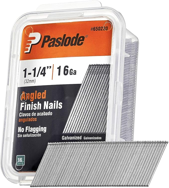 Paslode 650230 11/4Inch by 16 Gauge 20 Degree Angled Galvanized