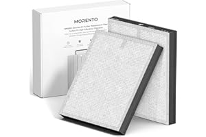 MORENTO Genuine Air Purifier Replacement Filter, True HEPA Filter Compatible with MR5866 for 99.97% Air Pollutants, Odor and 