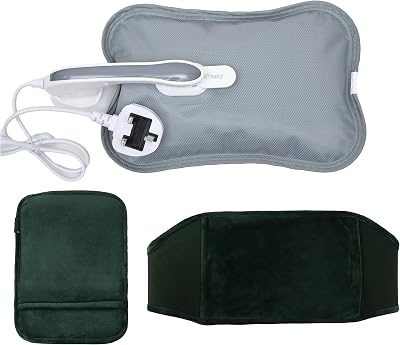 hYwecy Rechargeable Electric Hot Water Bottle with Soft Belt & Glove Bag