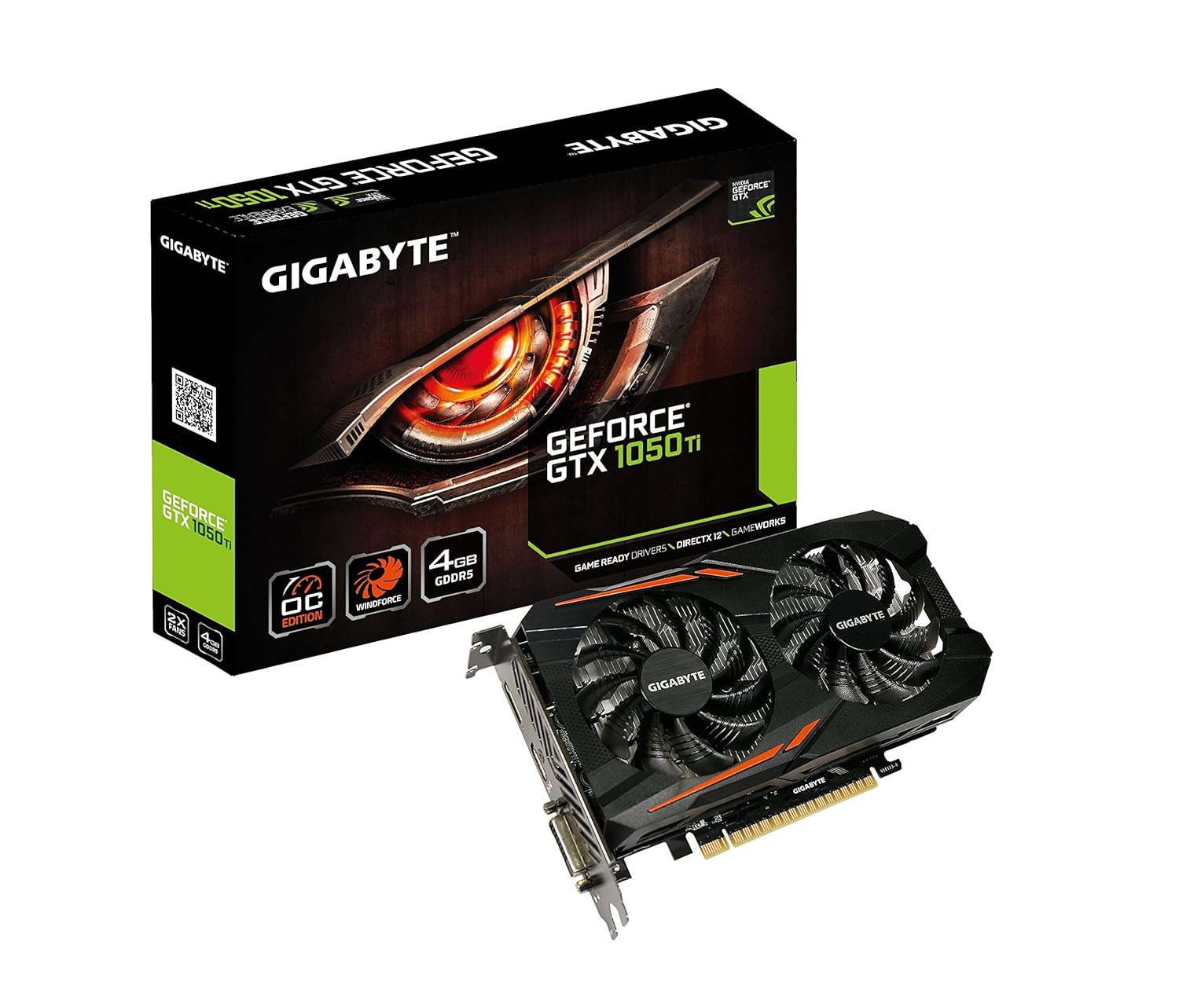 Gigabyte GeForce GTX 1050 Ti OC, Procesor, 1, Negro: Amazon.es ...