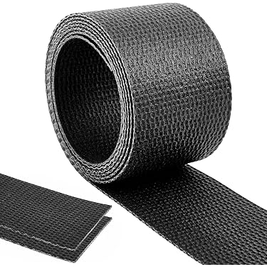 6 Inch Wide PVC 120 Black Conveyor Belt - 50 Foot Length, One Side Cover