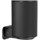 PlusAcc Wall Mount for Sonos Era 100 &amp; Studio, 1 Pack, Black | Space-Saving Stand Bracket Compatible with Sonos Era 100 &amp; Ech0 4th Gen, Built in Cable Management