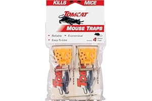 Tomcat Mouse Traps (Wooden), 4 Traps
