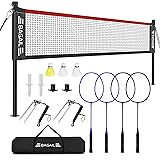 BAGAIL Outdoor Badminton Net Set with Anti-Sag