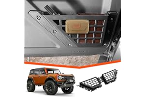 CARESA Front Door Storage Pockets for Ford Bronco Accessories 2021 2022 2023 2024 2/4 Door Door Side Organizer Boxes Molle Panels 2PCS