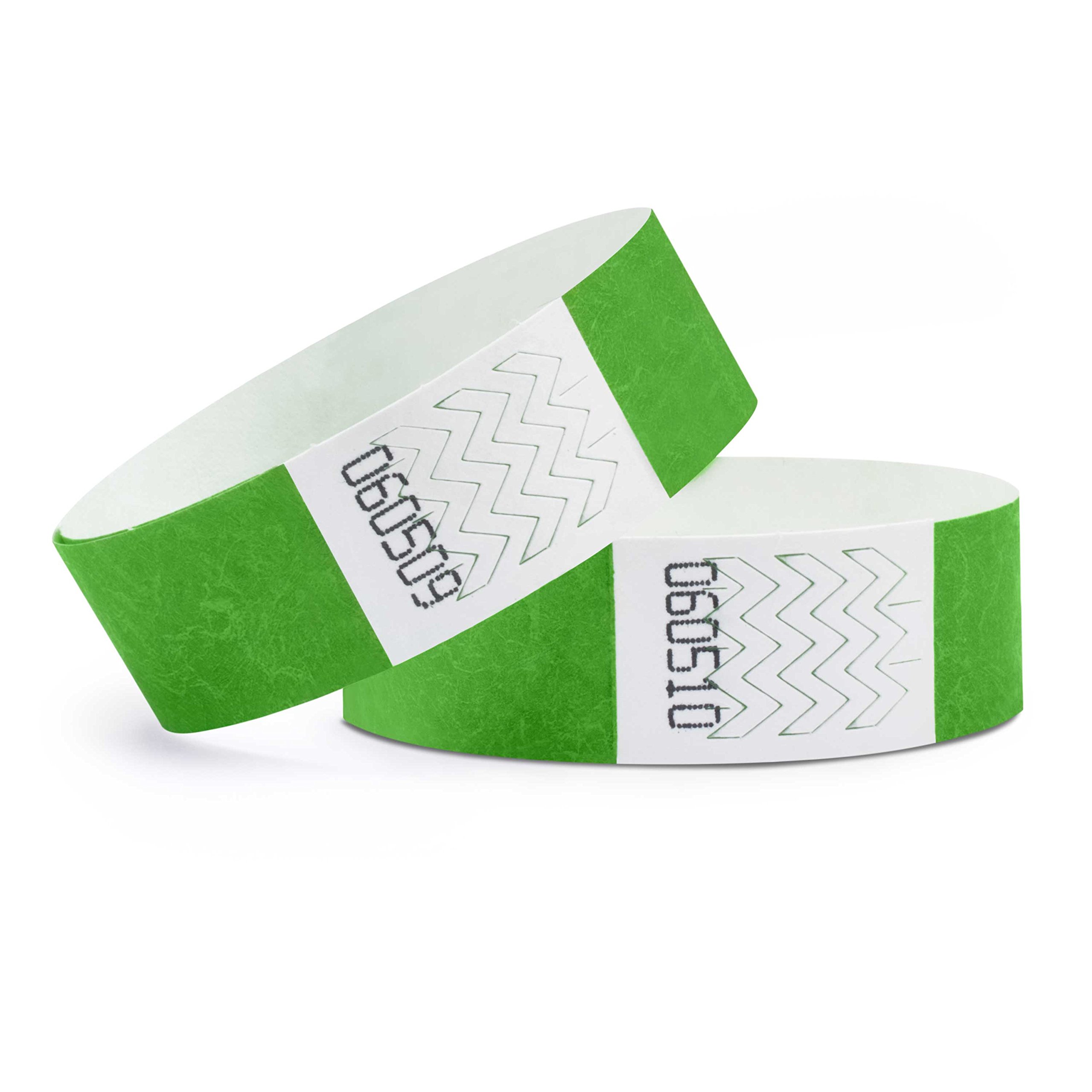 linie zwo ®, Pack of 100 Wristbands 19 x 254 mm, Grass Green