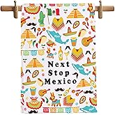 MNIGIU Mexico Symbols Souvenir Kitchen Towel Mexico Vacation Gift Mexico Trip Dish Towel America Travel Gift