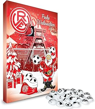 Rot Weiss Essen Kalender Adventskalender Weihnachtskalender Fairtrade Zertifiziert C Rwe Amazon De Spielzeug