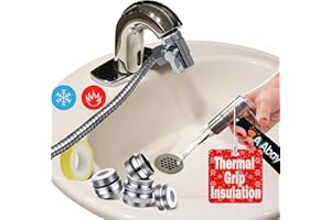 AVAbay® Sink Faucet Handheld Bidet Sprayer for Toilet I Bidet Attachment for Warm & Cold Water I Long 80" Hose Perfect for Feminine Hygiene, Cloth Diaper, Bathroom Toilet Cleaning