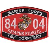 Fleet Marine Force Corpsman 8404 MOS Collectible Novelty Patch-A