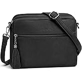 SYTRAH Crossbody Bags for Women, Lightweight Medium Crossbody Purse, Soft Leather Purses for Women Shoulder Handbags