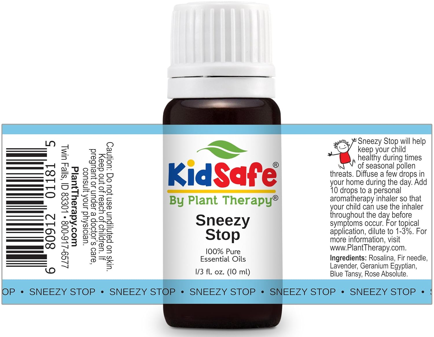 Plant Therapy KidSafe Sneezy Stop Synergy Essential Oil 10 mL (1/3 oz) 100% Pure, Undiluted, Therapeutic Grade : Beauty