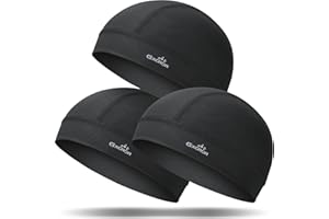 GXCROR 3 Pack Cooling Skull Cap with Sweat-Wicking & Anti-Odor Technology Quick-Dry Helmet Liner for Cycling Motorcycle