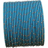 Touchstone Colorful Bangle Collection Indian Bollywood Exclusive Golden Glaze Exotic Textured Colorful Designer Jewelry Bangle Bracelets Set of 24 for Women.