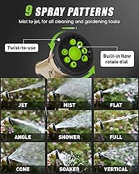 RAINPOINT Garden Hose Nozzle, Hose Sprayer Nozzle