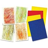 Roylco, RYLR5839, Texture Rubbing Plates, 4 / Pack, Assorted