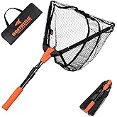 KastKing Pontus Fishing Net, Foldable & Lightweight Landing Net with Built in Length Scale, Strength Aluminum Handle, Fishing Gear and Gift for Men