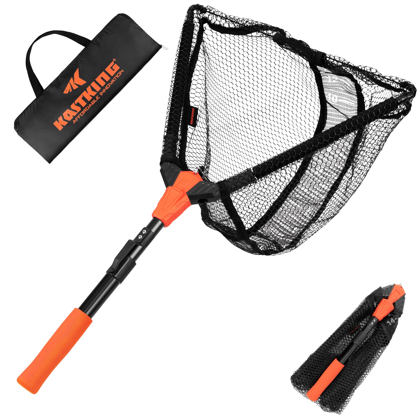 Photo 1 of KastKing Pontus Fishing Net, Foldable & Lightweight Landing Net with Built in Length Scale, Strength Aluminum Handle, Fishing Gear and Gift for Men