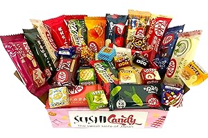 SUSHICANDY THE SWEET TASTE OF JAPAN 30 Japanese KiKat & Tirol Variety Pack Assortment (GIFT BOX)