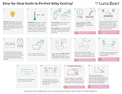 Luna Bean Baby Footprint & Hand Casting Kit