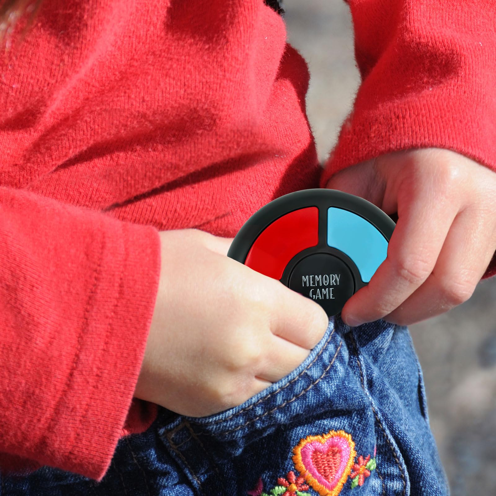 Handheld Memory Games for Kids Ages 4-8, Light Up Electronic Toys, Car Travel Board Games for Kids,Birthday Gifts for 3-12 Year Old Boys