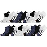 Merrell Recycled Cushion Low Cut Sock 12 Pair Pack, Black Multi-Colored, S/M