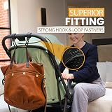 BeeGo Buggy Clips 2 Pack Stroller Hooks for Bags 5kg Aluminum Black view 5