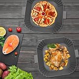 CNMTCCO Silicone Air Fryer Liners 2Pcs for Ninja Foodi 7.6L-9.5L view 2
