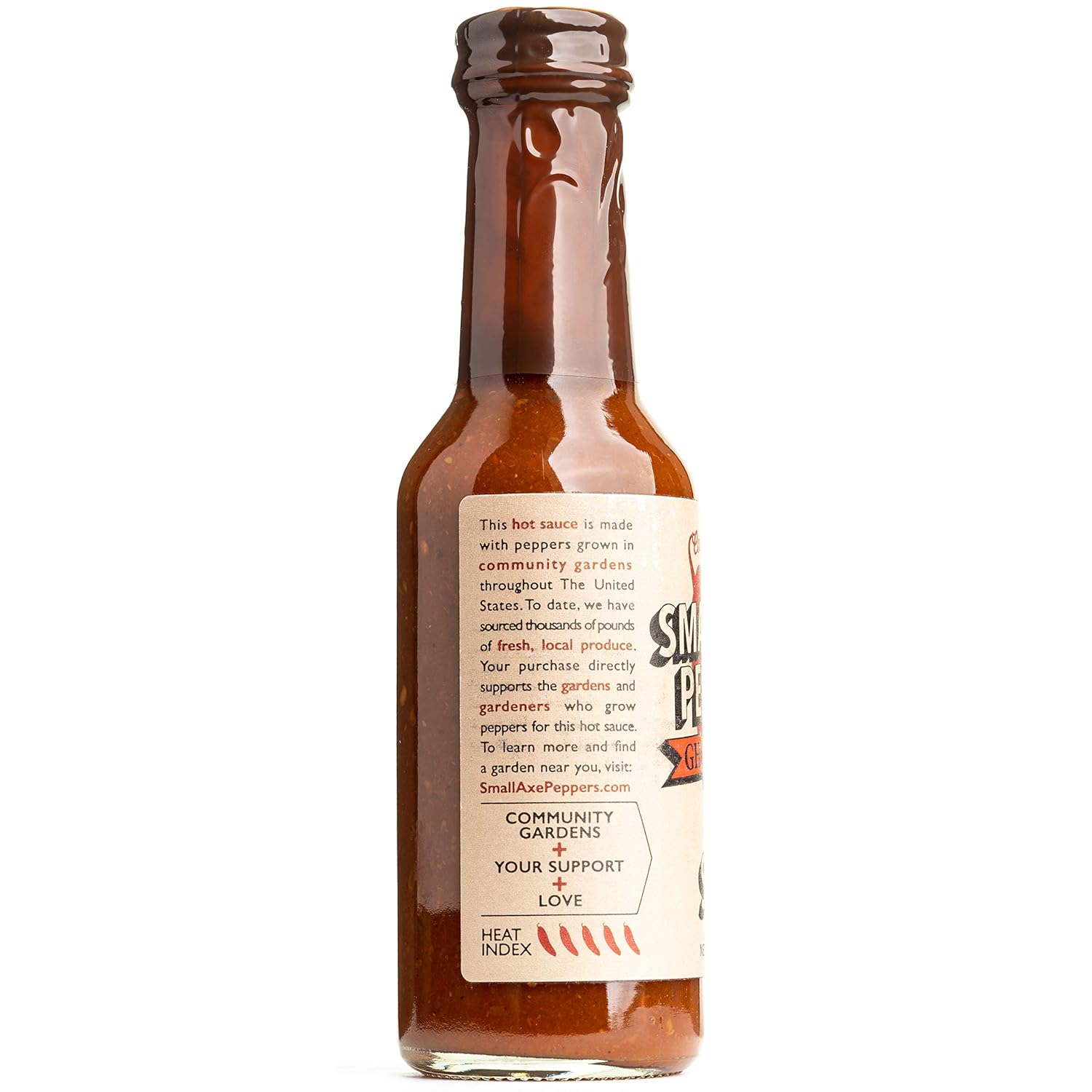 Small Axe Peppers Ghost Pepper Hot Sauce 5 Oz All Natural Kosher Non Gmo Community Garden Grown Ghost Pepper Gourmet Hot Sauce Featured On Hot