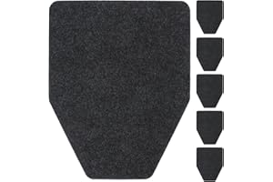KVMORZE 6 Pack Urinal Mats Urinal Pads Urinal Floor Mats for Men Commerical Disposable Toilet Water Absorption Non-Slip Rubbe