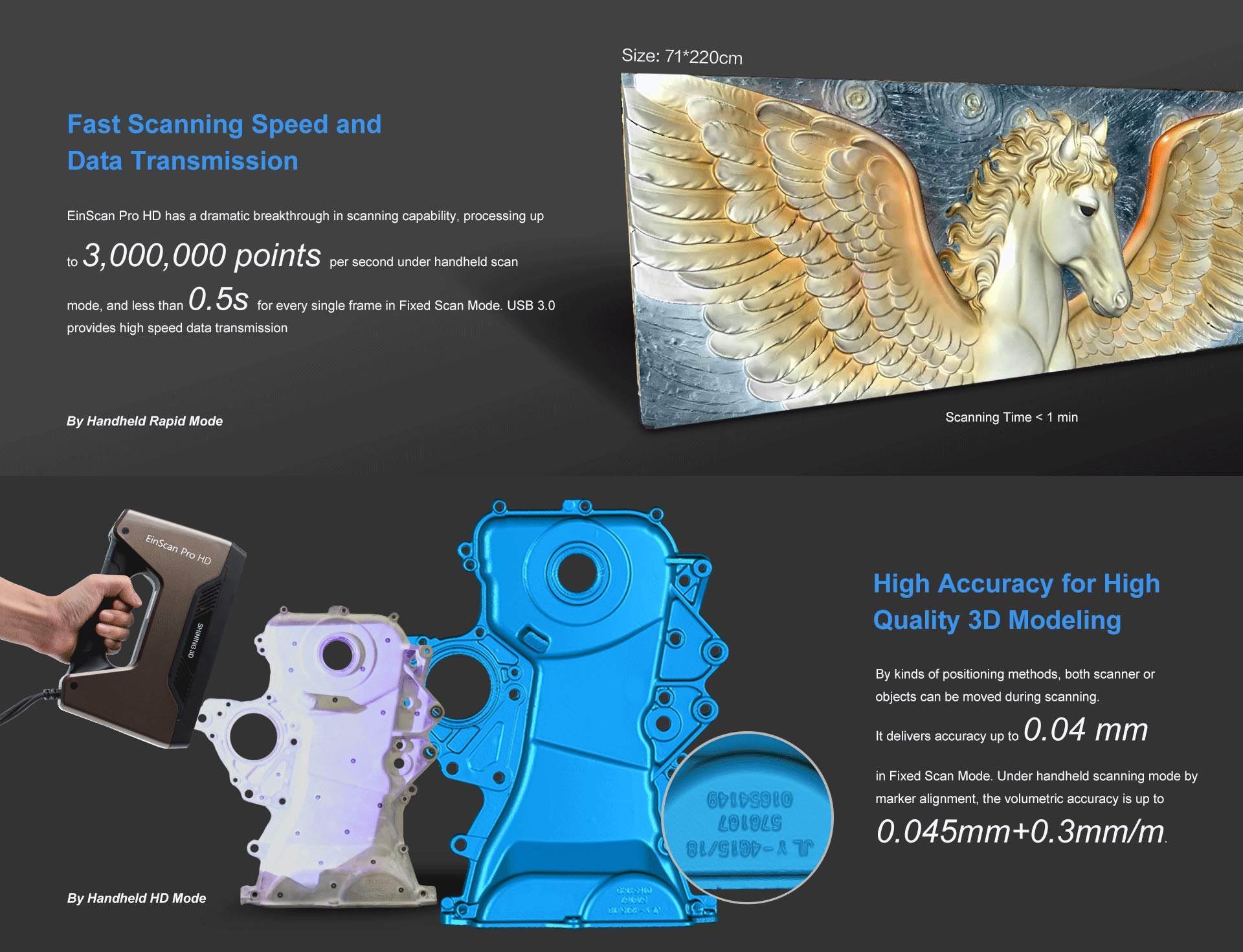 Mua 2024 [ EinScan Pro HD ] Shining3D Handheld 3D Scanner with 3D ...
