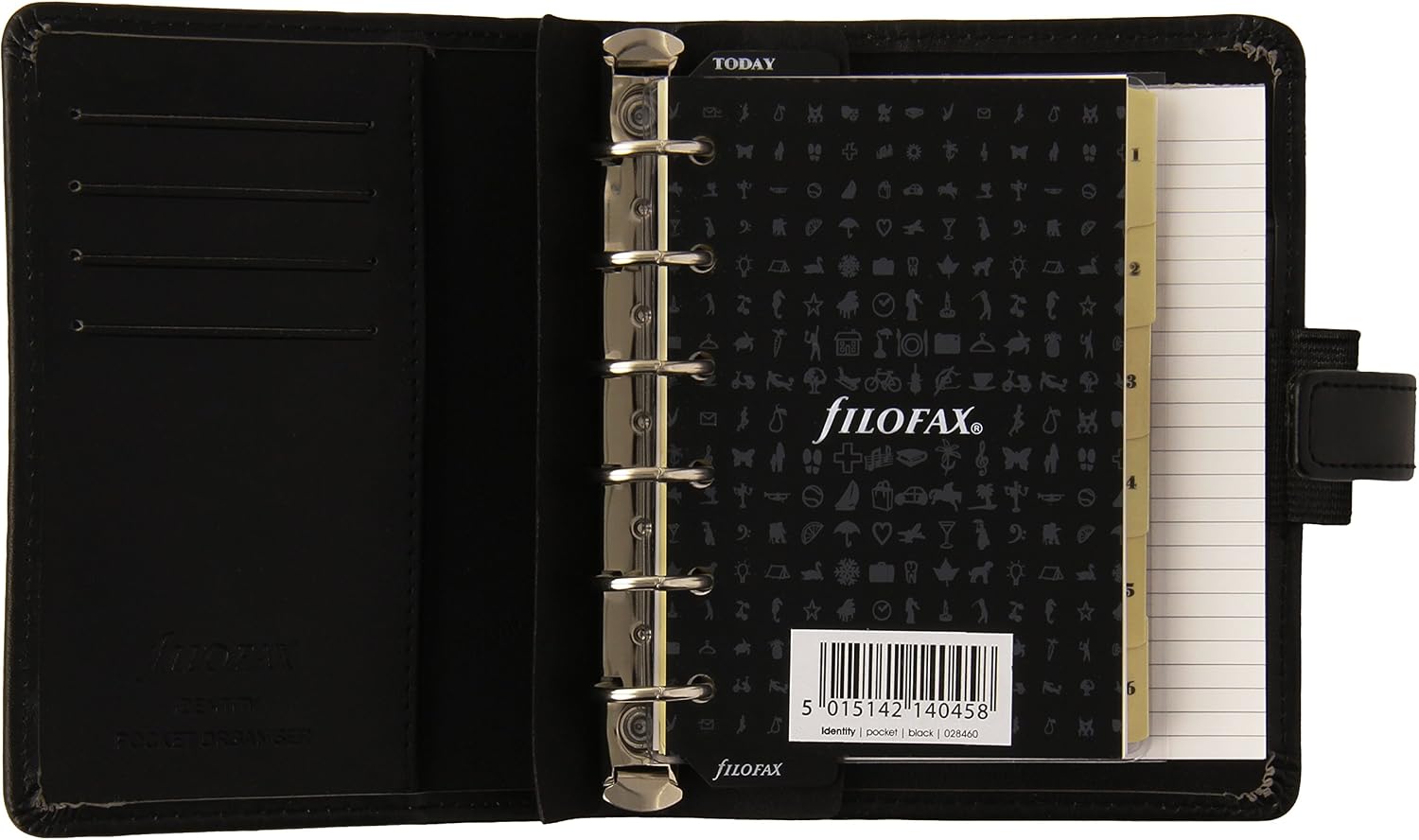 Filofax Pocket Identity Organiser - Black - Image 3