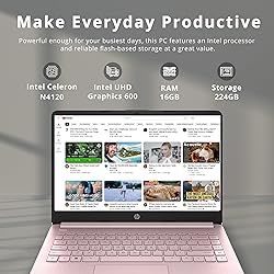 HP Stream 14" HD Lightweight Laptop, Intel Celeron