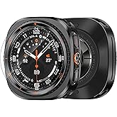 Spapoy 3 in 1 Metal Case for Samsung Galaxy Watch Ultra 47mm with Screen Protector, Rugged Metal Bumper with 9H Tempered Glass Film + Back Cover for Galaxy Watch Ultra 47mm