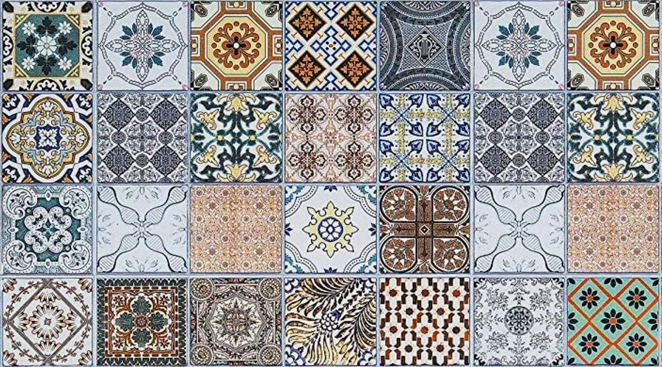 Alfombra VINILICA Estampada Vinilo DE PVC FÁCIL Limpieza Antideslizante