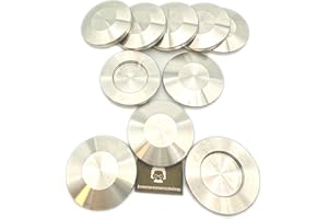 BROWNIAN MOTION TECHNOLOGY KF16 NW16 ISO-KF16 Flange Cap Flange Blind Flange Blank (Pack of 10 pcs, 316L)
