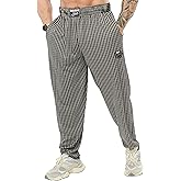 Men's Loose Fit Cotton Sweatpants with Pockets, Gym Lifestyle Pants