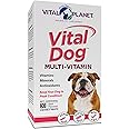 Vital Planet - Vital Dog Multi Vitamin Chewable Tablet Supplement for Everyday Health with Vitamins, Minerals and Antioxidants for Dogs - 30 Beef Flavored Chewable Tablets