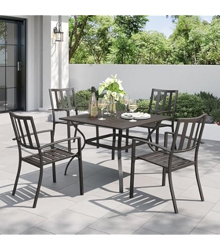 Amazon.com: Member Mark Newcastle 5-Piece Round Patio Dining Set