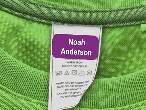 Amazon.com : 60 Clothing Tag Labels, Laundry Safe Labels for Clothing, Personalized with Your ...